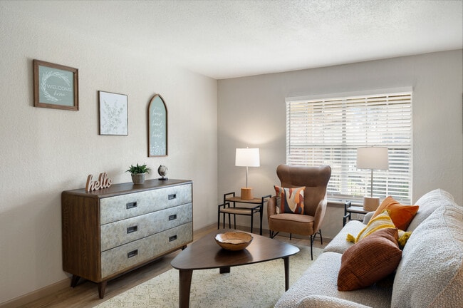 Renovated 1 Br, Living Room - Forest Gate Apartments