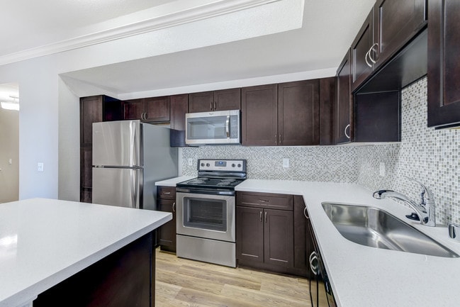 Our newly renovated homes feature tiled backsplashes - Windsor Aviara Apartments