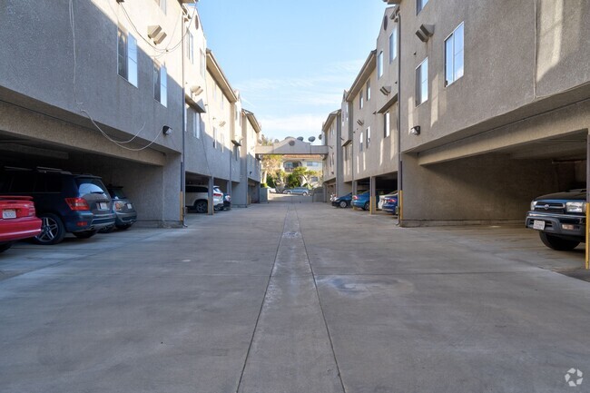 Secure, gated garage - Pacific Apartments