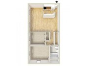Two bedroom floor plan