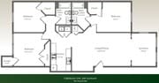 3HAB/2BA con solárium 1,451 ft²