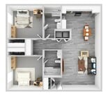 2 Bed Furnished Premium