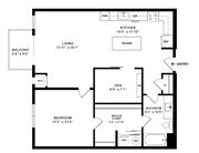 A7D Floor plan W Dimensions