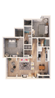 Ridge at Roper Mountain - B2DR1 Floor Plan
