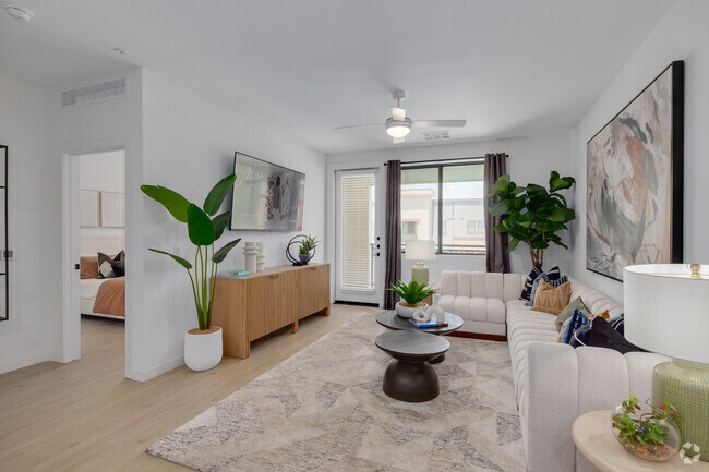 2BR, 2BA - 1,136SF - Living Room - Atlas Mesa