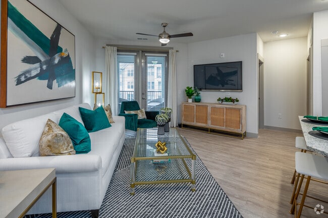 1HAB, 1BA - A3 Alt - 851SF - Sala de estar - The Harper