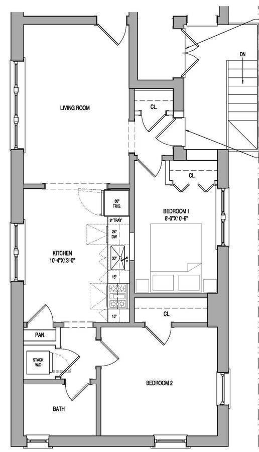 Photo - Condo Quality 2Bed/1bath in Bucktown! In-Unit Laundry! Stainless Steel! Quartz Counters! Unit 2305-1