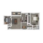 Terrace View 2Ax1 Apartment 3D