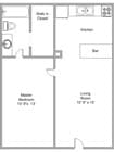 1BR/1BA
