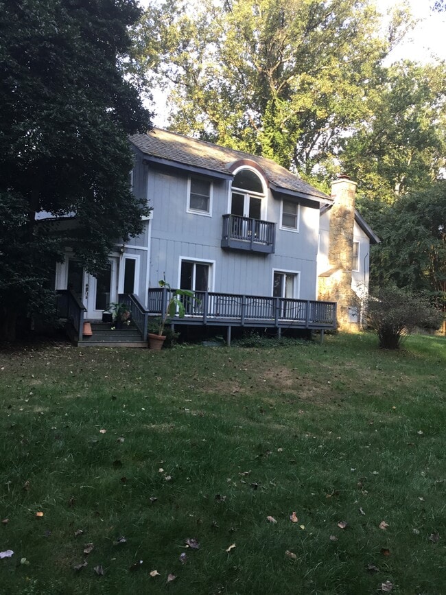 Deck outside bedrooms