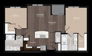 B0 floor plan Mezzo Kirby Med Center