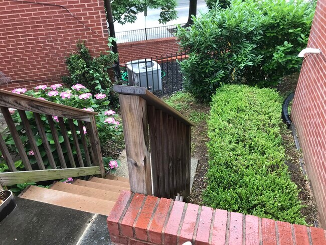 Rear yard access from patio - 1402 Foxhall Rd NW