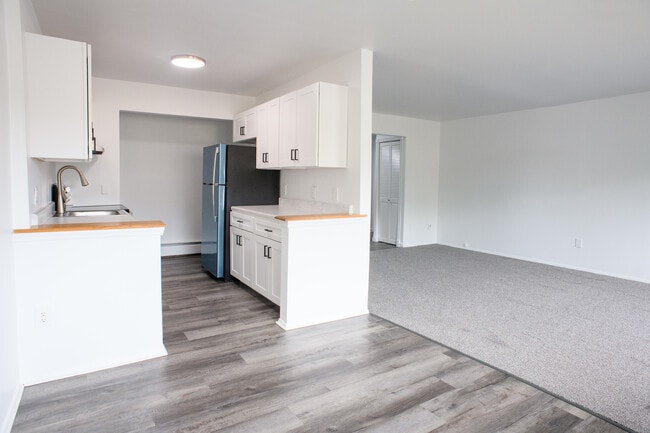 LIVING ROOM/DINING AREA AND KITCHEN- 1 AND 2 BEDROOM