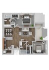 2X2 Bedroom
