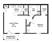 1BR/1BA