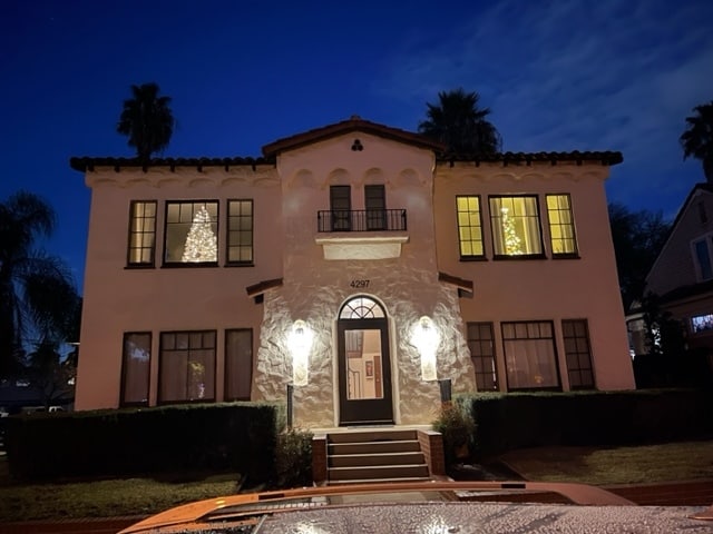 Front of the building at night - 4297 9th St Unit B