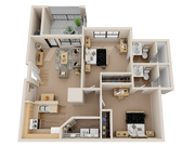 2 Bedroom 2 Bathroom B