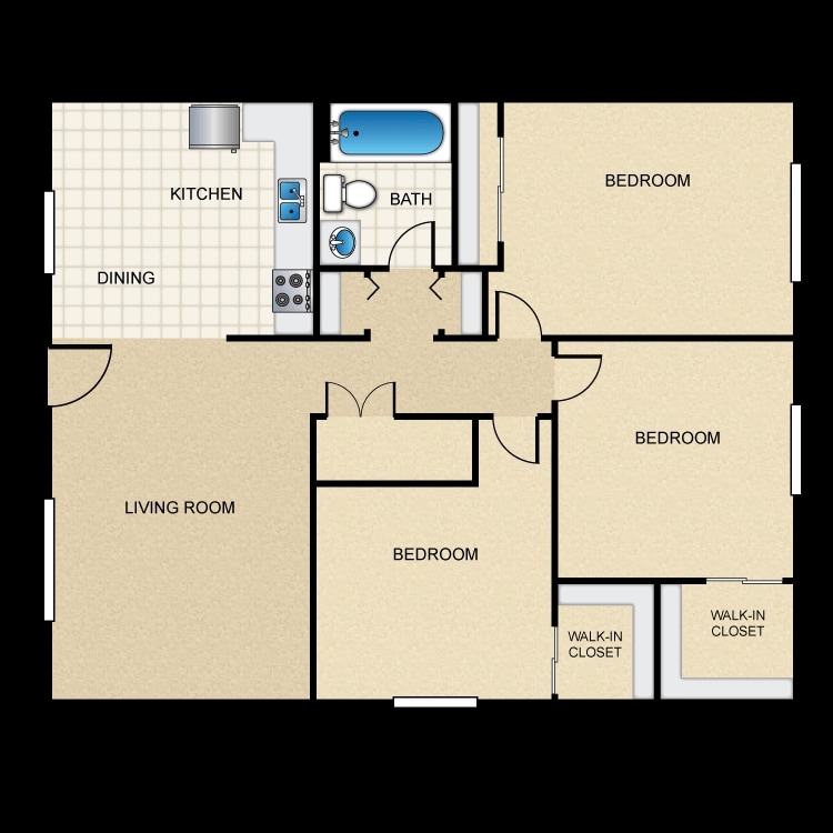 Floor Plan - 3 Bedroom