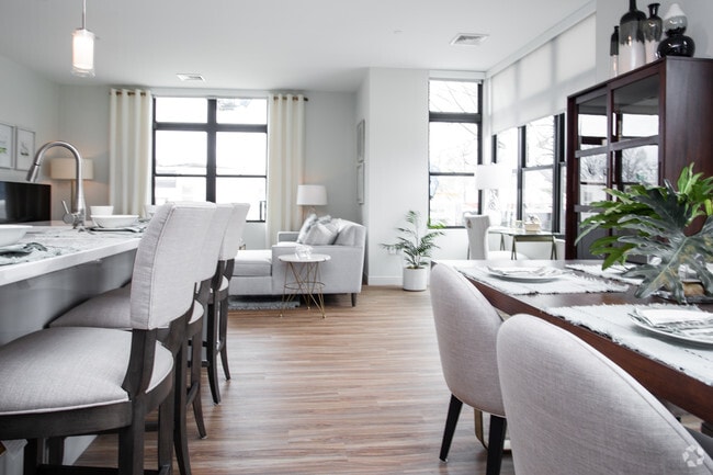 2BR, 2BA - Dining Room - Avenu at Natick 62+ Active Adult Apartment Homes