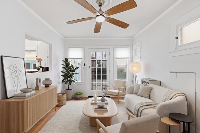 Staged Living Room - 1950 S Palm Grove Ave