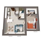 1Bed/1Bath