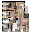 4BD 2BA Floorplan