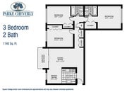 3BR/2BA
