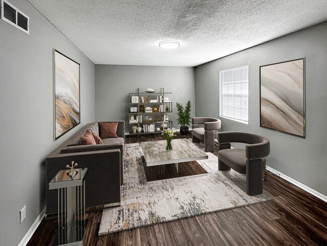 2BR, 1BA - Bedroom - 985 SF