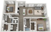 B2 floor plan Spectra Parks