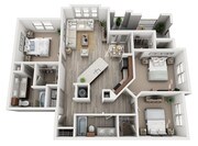 C1 floor plan Enclave Falcon Pointe