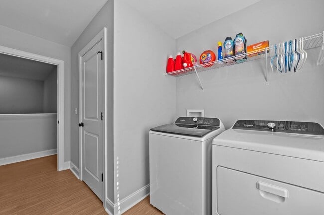 Laundry Room with Full Size Washer/Dryer Included