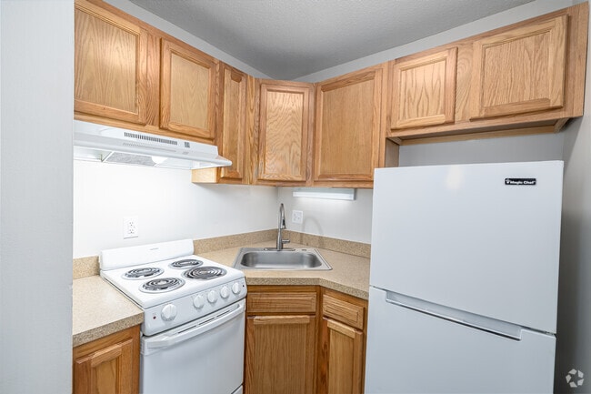 Studio- 468SF - Kitchen - Montcalm Heights Apartments