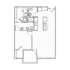 One Bedroom, One Bathroom A5 Floor Plan