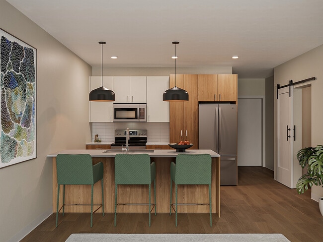 Polaris 1 BR + Den - Kitchen - NOVA