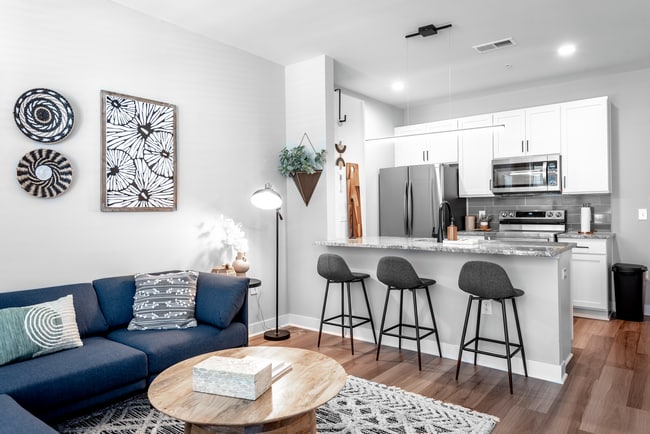 The Thomas Model Living Room and Kitchen
