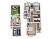 C2A | 3x2.5 | 1594 sf