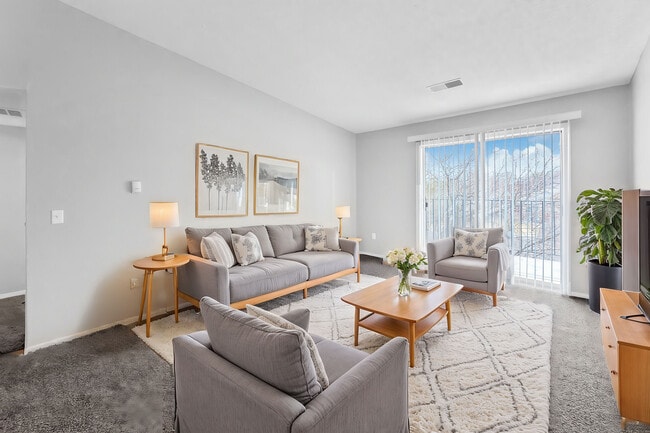 Sala de estar - Cambridge Court Apartments