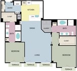 2C floor plan Broadstone Miracle Mile