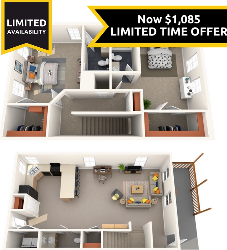 2x2 Low Rate - 2BR/2.5BA