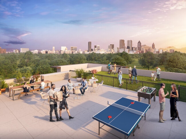 Patio Rendering - The Upton