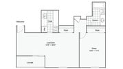 A3 | 1-Bedroom Floorplan