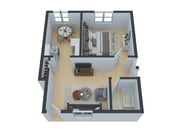 Echo 1 Bedroom Floorplan