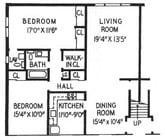 2BR/1BA