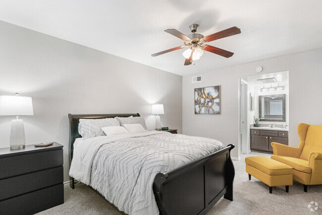 Apartamento de 1 dormitorio y 1,5 baños - 691 pies cuadrados - Dormitorio principal