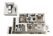 1,650 SQ.FT. 2 Bed, 2 Bath