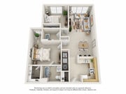 2AR floor plan Heritage Apartments