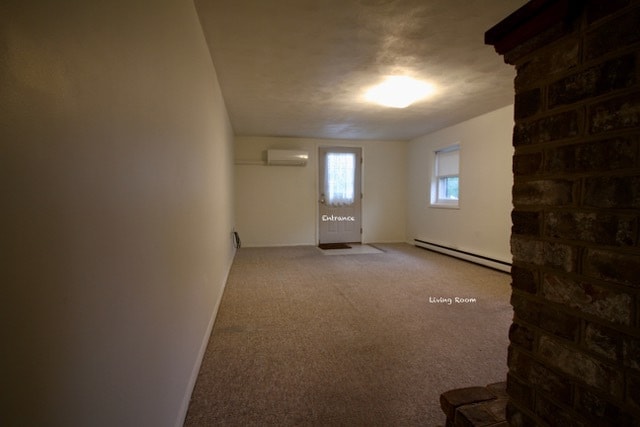 Living room photo 2. Door leads to parking space. - 50 Park Ave Unit Basement
