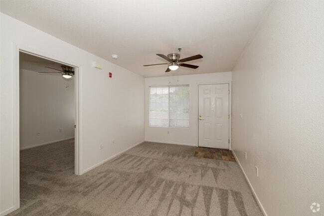 1BR, 1BA - 529SF - Living Room - Carefree Senior (55+) Living at North Natomas
