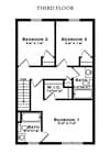 Explore the efficient layout of this third-floor space, perfect for modern living.