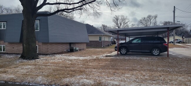 Parking. One covered spot for each unit.